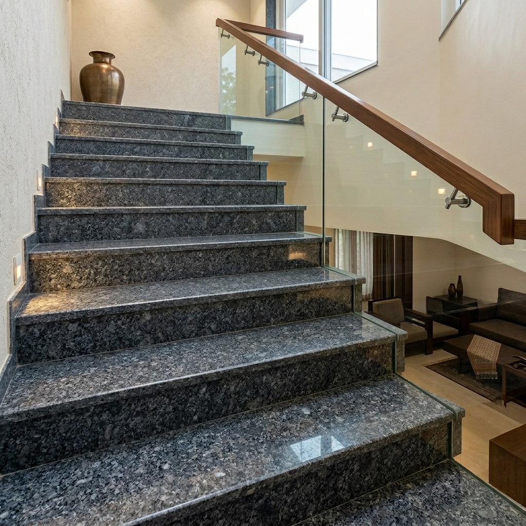 Steel-Grey-Granite-Staircase