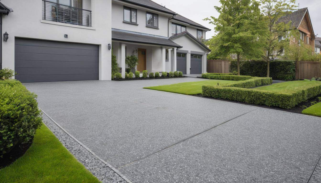 Elegant-grey-driveway-design