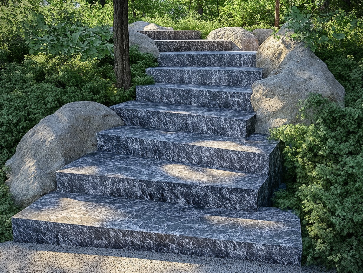 rugged-look-unpolished-grey-granite-stairs-design-idea-for-outdoor